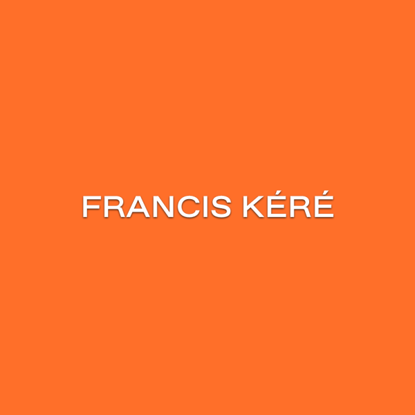 Francis Kéré © Photo by Astrid Eckert